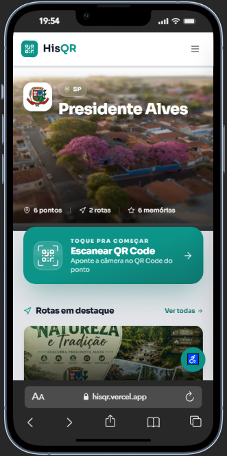 Portal da cidade no HisQR